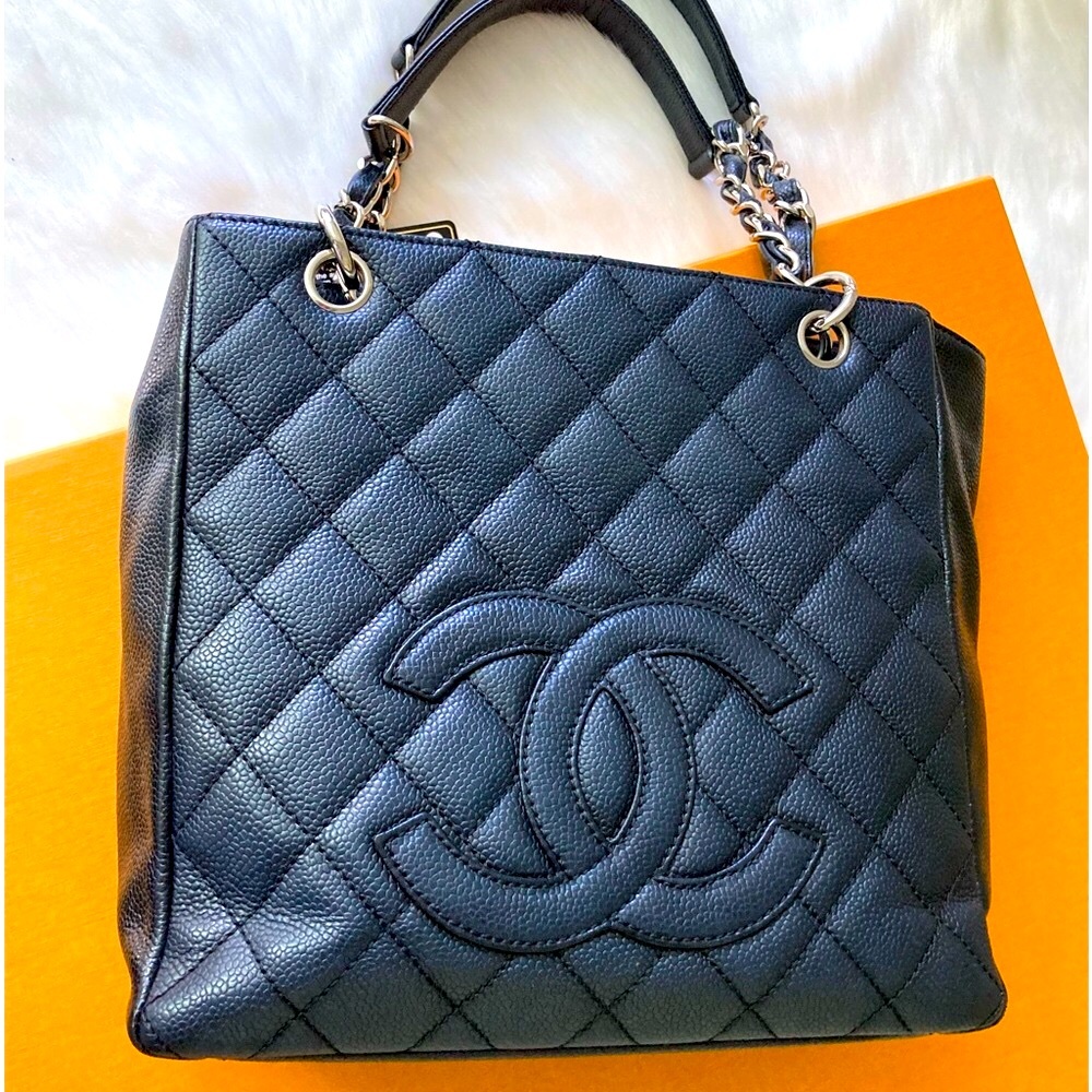 Auth Chanel Caviar Petite Shopper Tote Bag - Picture 10 of 17